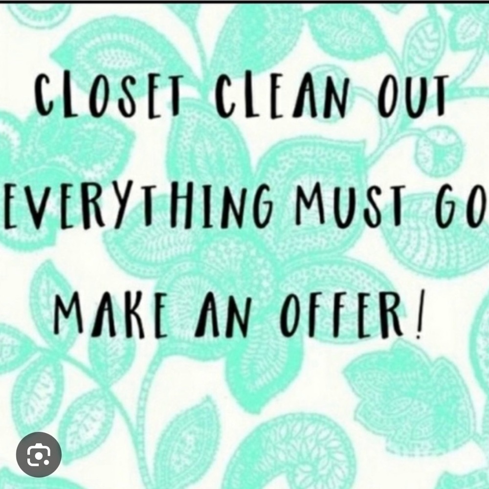 Closet Clean Out Sale - All Items Must Go